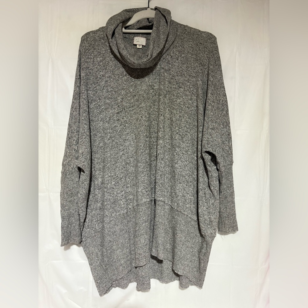 Anthropologie Postage Stamp Gray Shirt Sz
